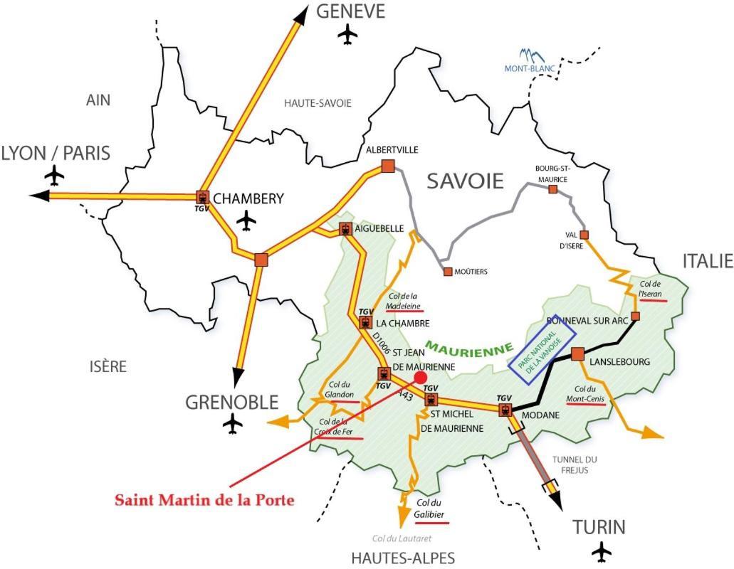 Gite Le Bec D'Aigle 2 Pers Saint-Martin-de-la-Porte Exteriör bild